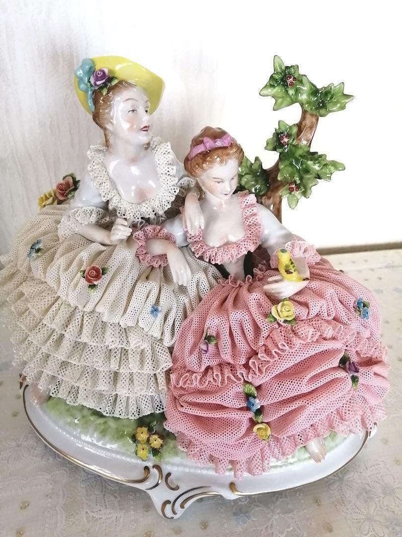 陶器人形 レースドール フィギュリン 【UNTER WEISS BACH】 陶器人形 レースドール フィギュリン 【UNTER WEISS BACH】 Amazon.co